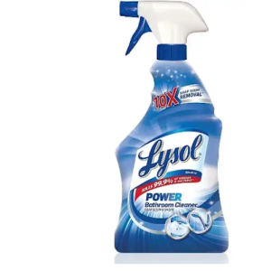 Bathroom surface cleaner spray
