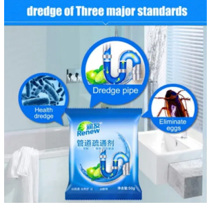 sink and drain cleaner sachets