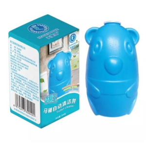 toilet cleaner with a curved nozzle