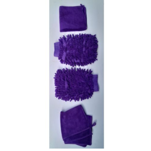 Authentic Nigerian "sapo" sponge, a black exfoliating net bath sponge.