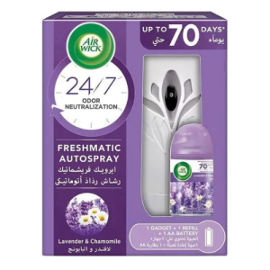 Multipurpose air freshener for home and office, with a fresh cotton scent.