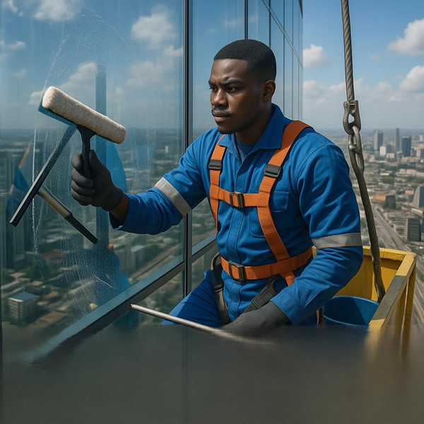 skyscraper window cleaning lagos