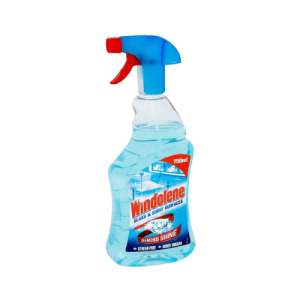 Clean glass surface without any streaks, demonstrating the effectiveness of the glass cleaner.