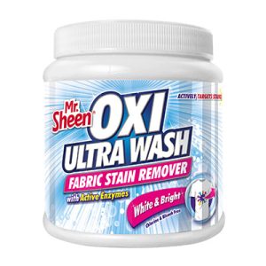 Mr Sheen Oxi Ultra Wash Fabric Stain Remover White 400g
