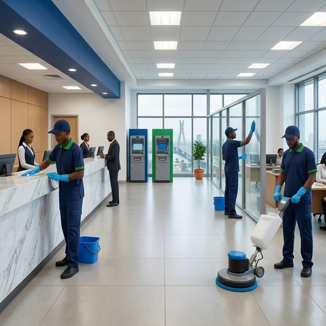 bank cleaning janitorial service in Lagos