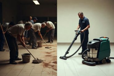 slow cleaning team vs machine cleaning efficiency Lagos Nigeria